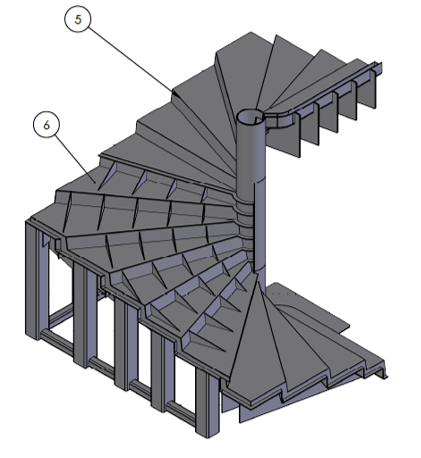 Plan moule escalier